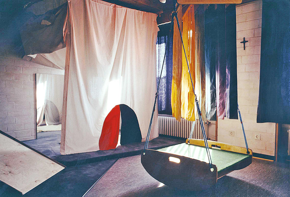 Planung/Entwurf Therapieraum in einem integrativen Kindergarten – Burg Steinfurt, 1989. © und Foto: Maulwurfs Design H. Rahmen/R. Lennartz-Pasch