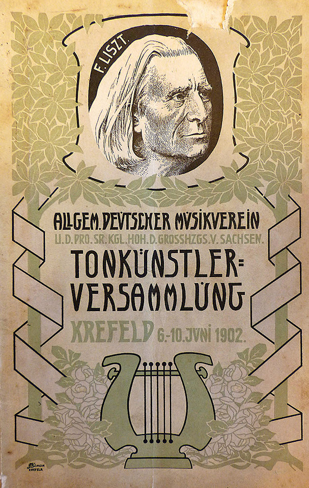 Programmheft Tonkünstlerversammlung, 1902. Foto: Elisabeth Kuhnen