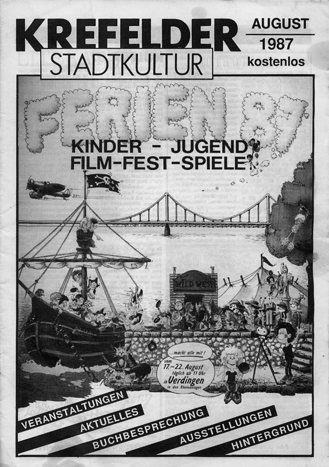 »Krefelder Stadtkultur«, Ausgabe August 1987. Repro: K.-H. Bongartz