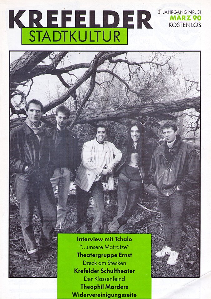 »Krefelder Stadtkultur«, Ausgabe März 1990. Repro: kMs