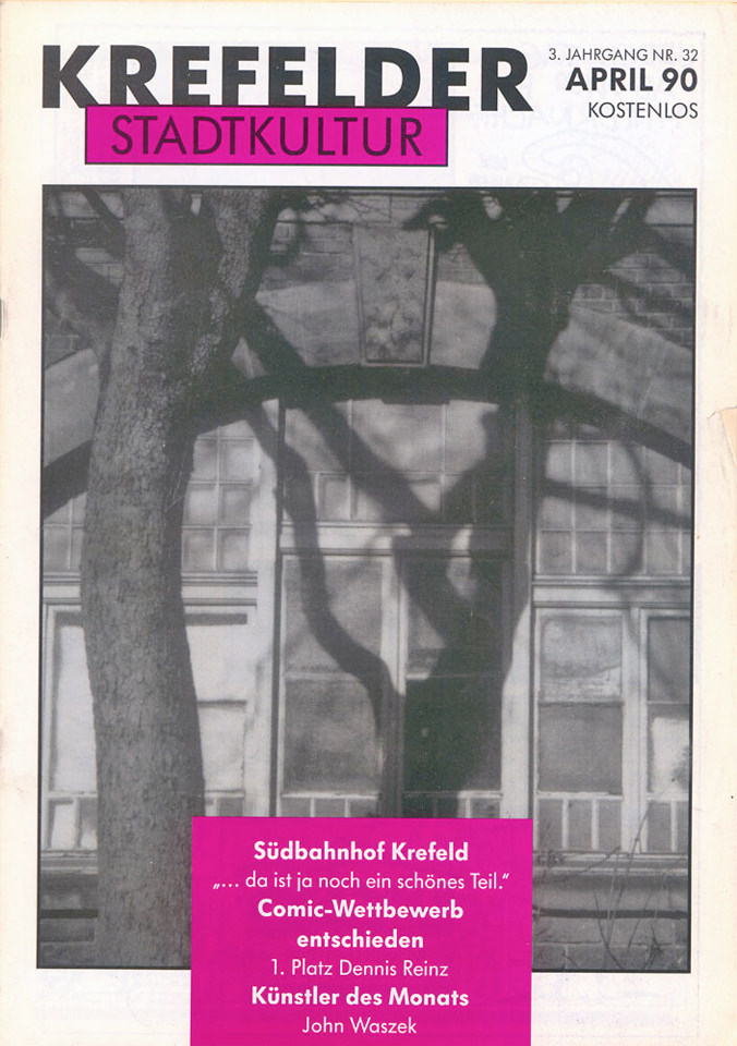 »Krefelder Stadtkultur«, Ausgabe April 1990. Repro: K.-H. Bongartz
