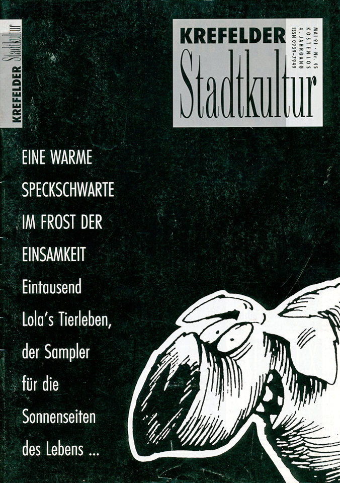 »Krefelder Stadtkultur«, Ausgabe Mai 1991. Repro: R. J.