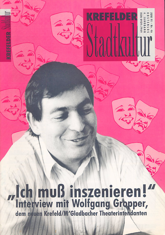»Krefelder Stadtkultur«, Ausgabe Juni 1991. Repro: K.-H. Bongartz